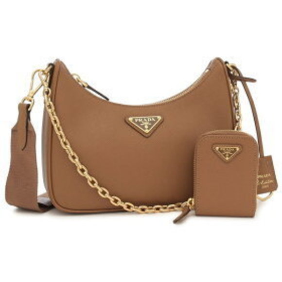Prada Re Edition Re Nylon Shoulder Bag Brown NZV - Picture 1 of 9